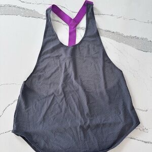 FP Movement by Free People Gray Racerback Tank Top